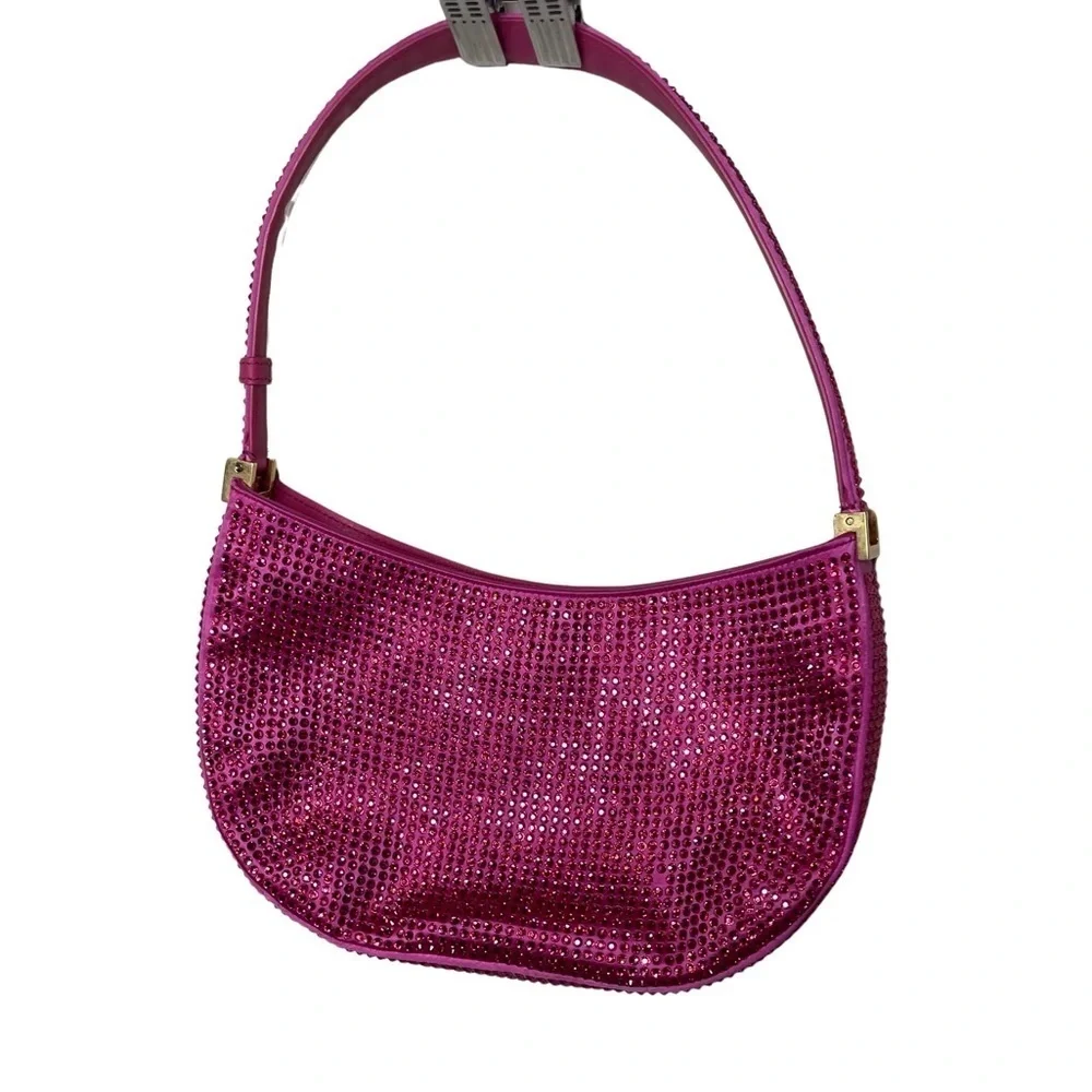 Magda Butrym Medium Vesna Pink Crystals Hobo Bag $3265